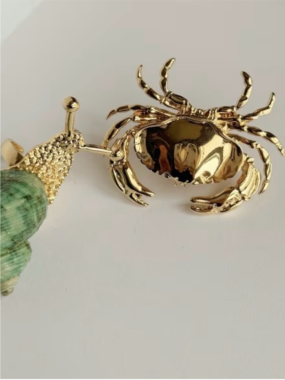 NEW! Unique Statement Gold Crab Ring 🦀 (A2-65) - Picture 7 of 8
